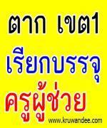 สพป.ตาก เขต 1 ประกาศการขอใช้บัญชี โดยให้ผู้ขึ้นบัญชีแสดงความจำนง ไปบรรจุหน่วยงานอื่น