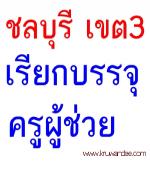 สพป.ชลบุรี เขต 3 เรียกบรรจุครูผู้ช่วย 13 อัตรา รายงานตัว 4 กุมภาพันธ์ 2556