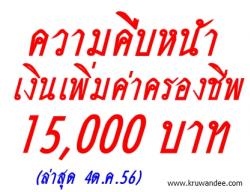 ข่าวล่าสุด! เงินเพิ่มค่าครองชีพ 15,000 บาท ลูกจ้าง สพฐ. (อัพเดท 4 ตุลาคม 2556)