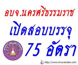 อบจ.นครศรีธรรมราช เปิดสอบบรรจุรับราชการ เป็นข้าราชการองค์การบริหารส่วนจังหวัด 75 อัตรา