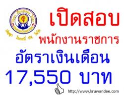 โรงเรียนชุมแพวิทยายน เปิดสอบพนักงานราชการ เงินเดือน 17,550 บาท