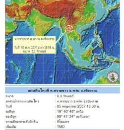 คลิปประมวลภาพแผ่นดินไหว6.3ริกเตอร์!อ.พาน