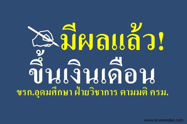 มีผลแล้ว! ขึ้นเงินเดือน ขรก.อุดมศึกษา ฝ่ายวิชาการ ตามมติ ครม.