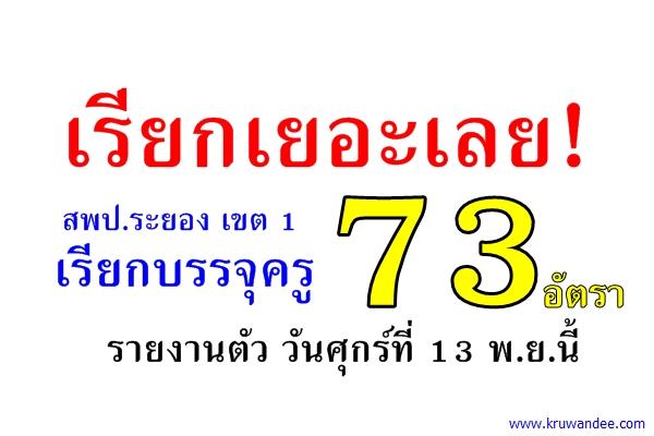 เรียกเยอะเลย! สพป.ระยอง เขต 1 เรียกบรรจุครูผู้ช่วย 73 อัตรา ศุกร์ที่ 13 พ.ย.นี้