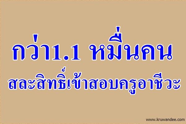 กว่า1.1 หมื่นคนสละสิทธิ์เข้าสอบครูอาชีวะ