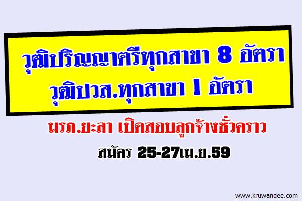 วุฒิปริญญาตรีทุกสาขา 8อัตรา วุฒิปวส.ทุกสาขา 1อัตรา มรภ.ยะลา เปิดสอบลูกจ้างชั่วคราว