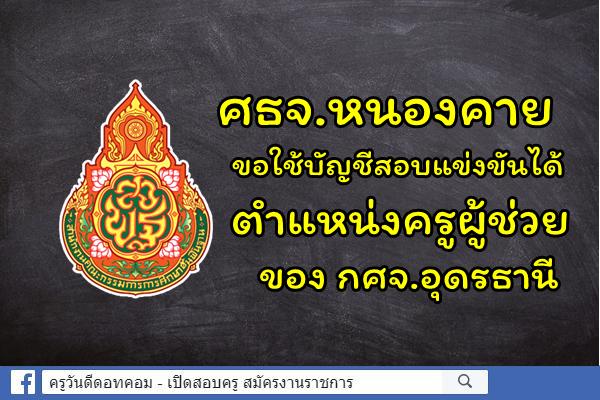 ศธจ.หนองคาย ขอใช้บัญชีสอบแข่งขันได้ฯ ตำแหน่งครูผู้ช่วย ของ กศจ.อุดรธานี