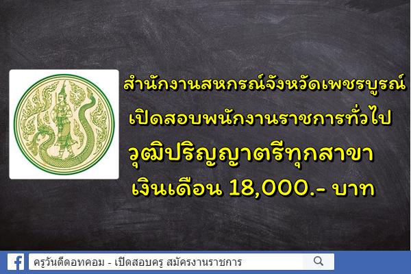 จังหวัดเพชรบูรณ์ เปิดสอบพนักงานราชการทั่วไป วุฒิปริญญาตรีทุกสาขา สมัคร 22-28 พ.ค.2562