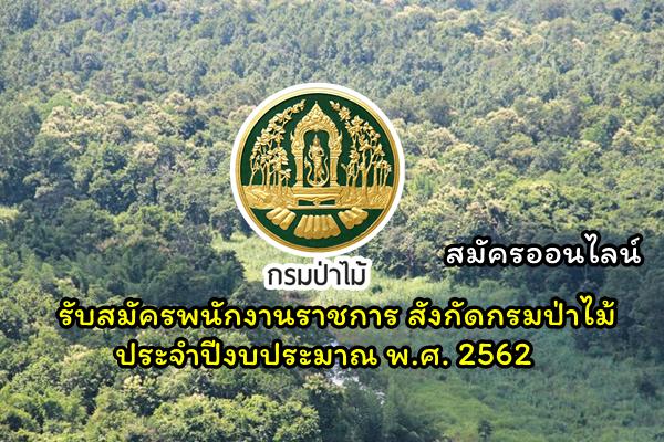 กรมป่าไม้ รับสมัครพนักงานราชการ สังกัดกรมป่าไม้ ประจำปีงบประมาณ พ.ศ. 2562