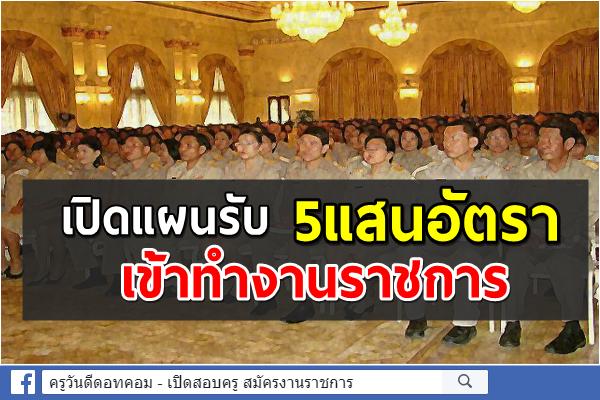 เช็กที่นี่ "ไทยมีงานทำ" เปิดแผนรับ "5 แสนอัตรา" เข้าทำงานราชการ