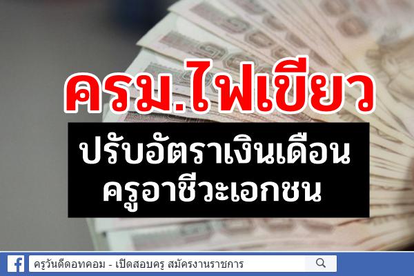 ครม.ไฟเขียว ปรับอัตราเงินเดือน ครูอาชีวะเอกชน เพิ่มขึ้น 450 บาทต่อคนต่อปี