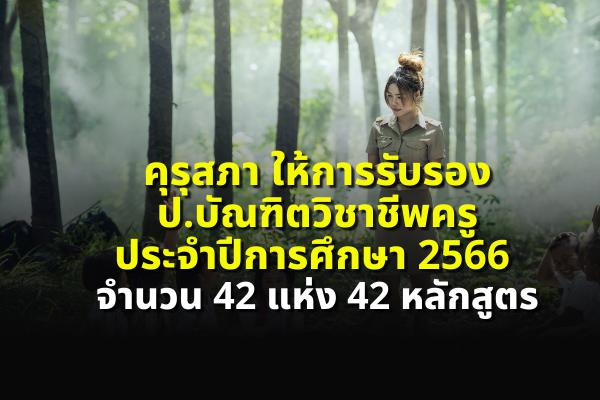 ด่วน!!! คุรุสภา ให้การรับรอง ป.บัณฑิตวิชาชีพครู ประจำปีการศึกษา 2566 จำนวน 42 แห่ง 42 หลักสูตร