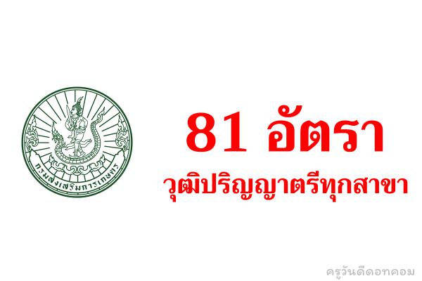 กรมส่งเสริมการเกษตร เปิดสอบบรรจุรับราชการ 81 อัตรา วุฒิปริญญาตรีทุกสาขา สมัครบัดนี้-20 ก.พ.2566