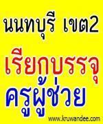 สพป.นนทบุรี เขต 2 เรียกบรรจุครู จำนวน 34 อัตรา รายงานตัว  26 กุมภาพันธ์ 2556