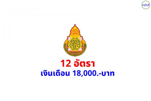 สพป.ขอนแก่น เขต 4 รับสมัครพนักงานราชการครู 12 อัตรา ระหว่างวันที่ 20-26 ธันวาคม 2566