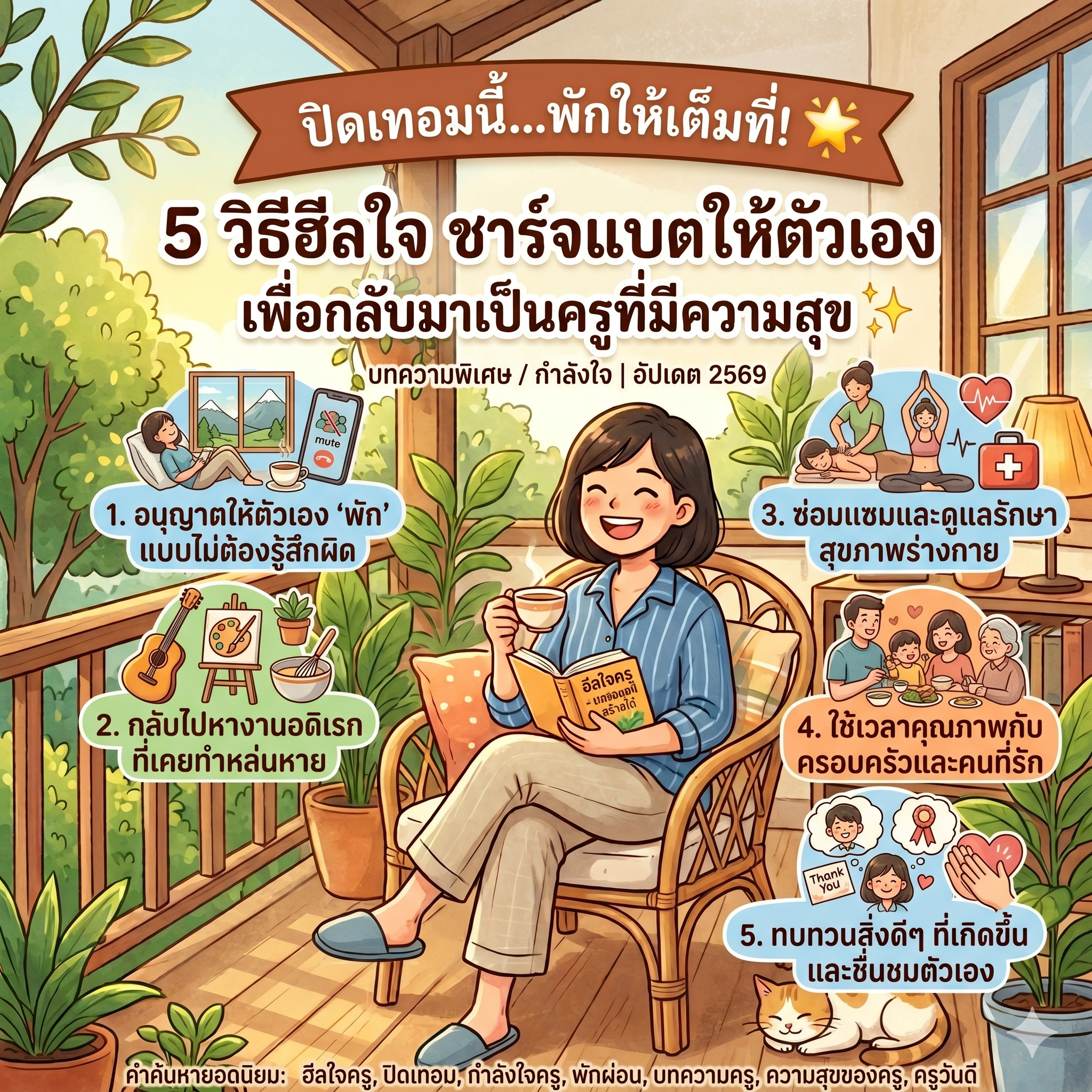 บทความฮีลใจครูช่วงปิดเทอม ครูวันดี