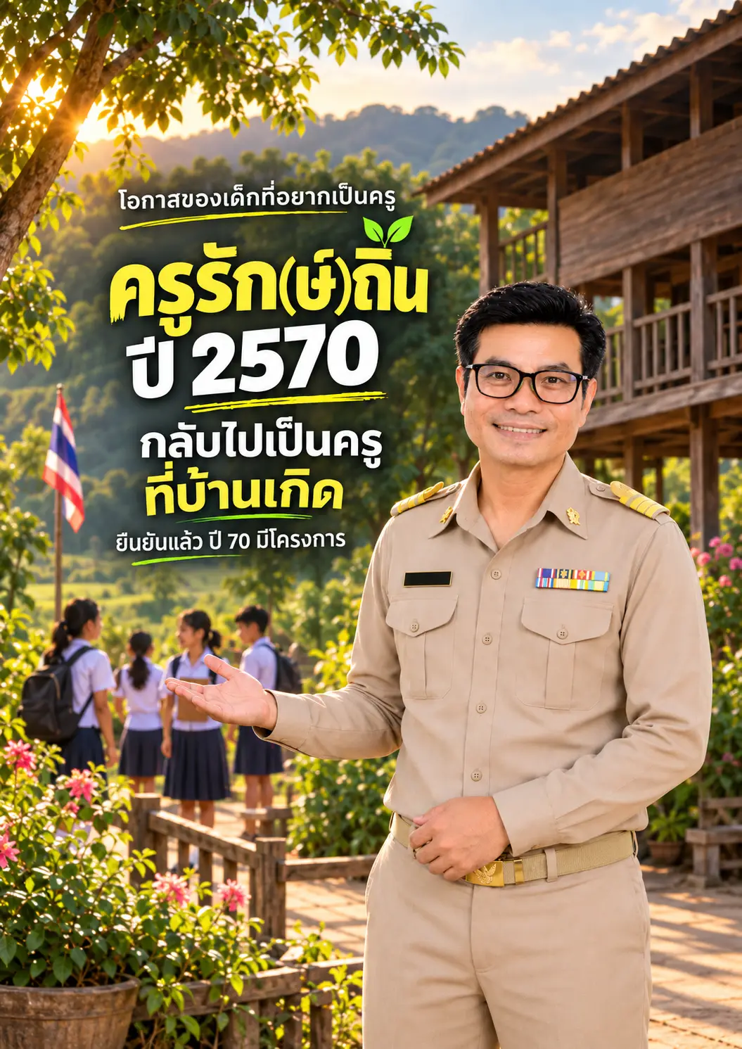 โครงการครูรักษ์ถิ่น ปีการศึกษา 2570